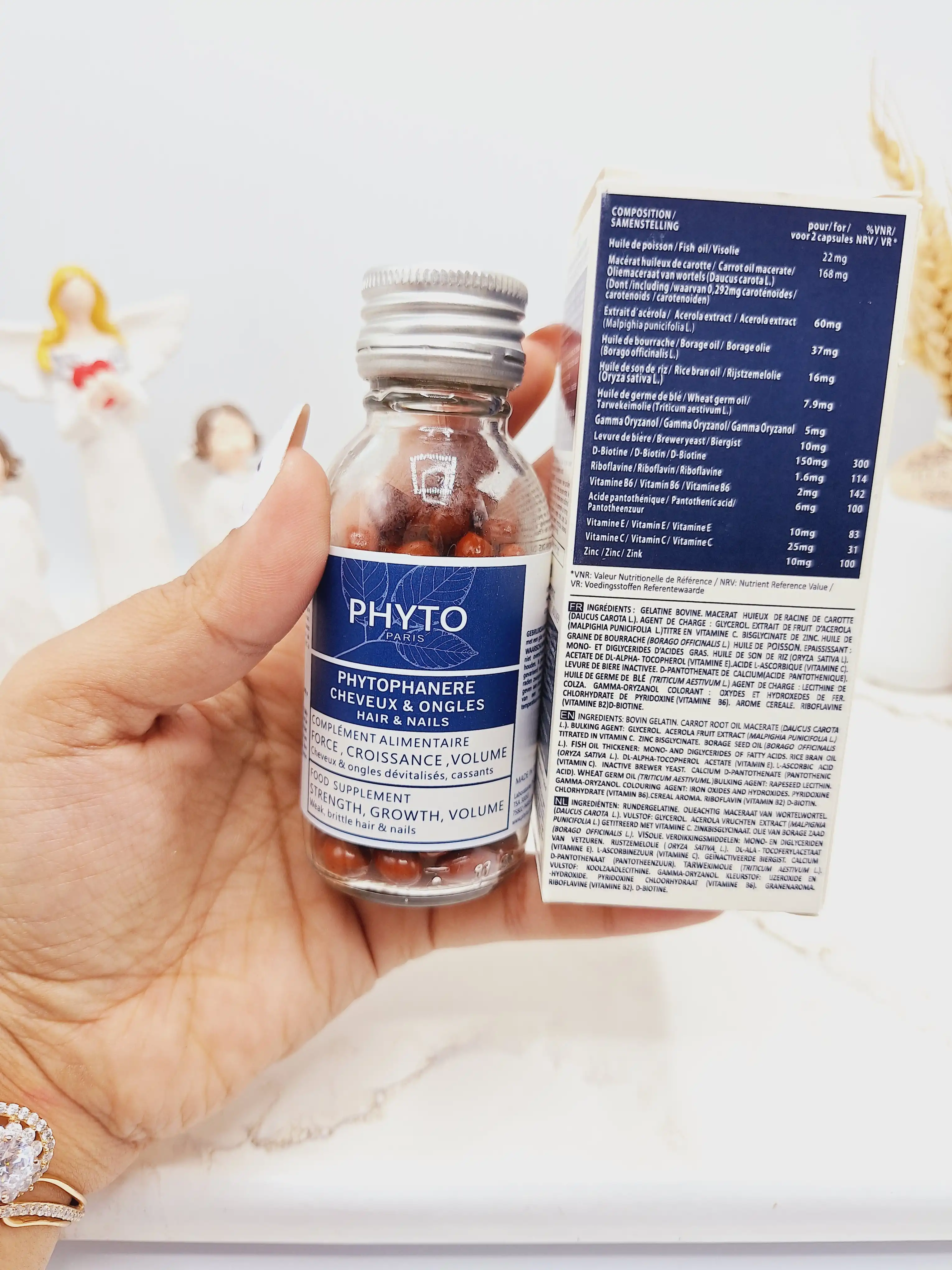 قرص تقویت رشد مو و ناخن برند فیتو PHYTO تعداد 120 عدد ساخت ايتاليا کد 8411