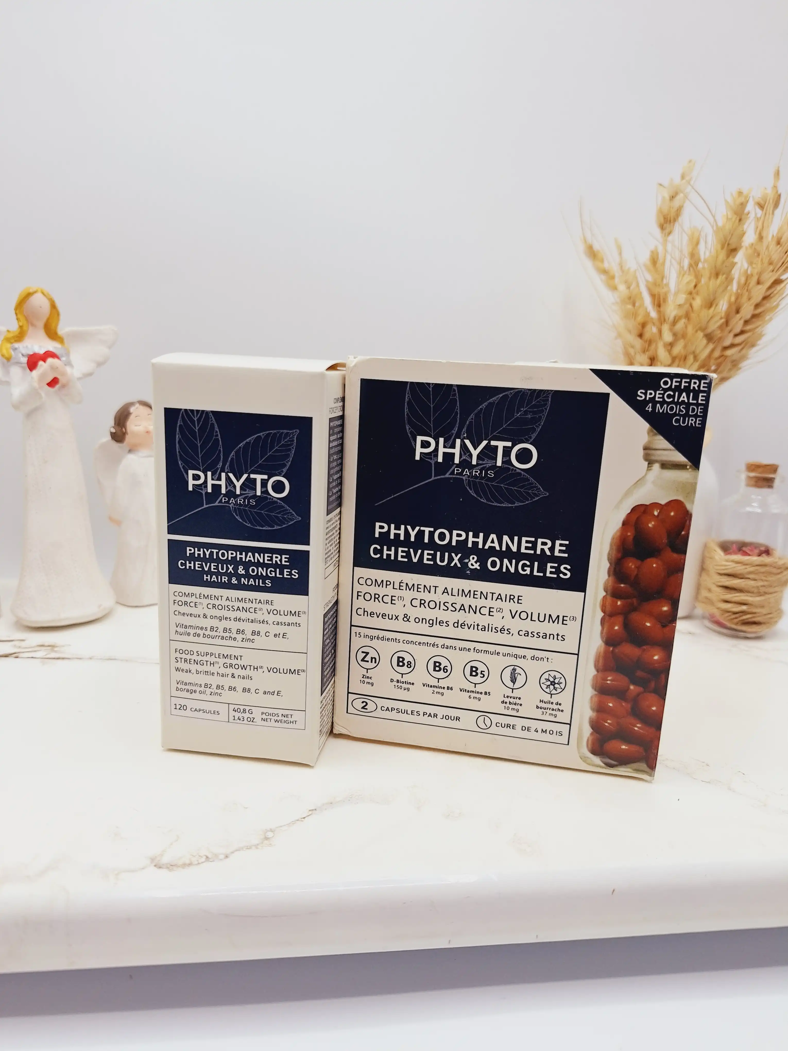 قرص تقویت رشد مو و ناخن برند فیتو PHYTO تعداد 120 عدد ساخت ايتاليا کد 8411