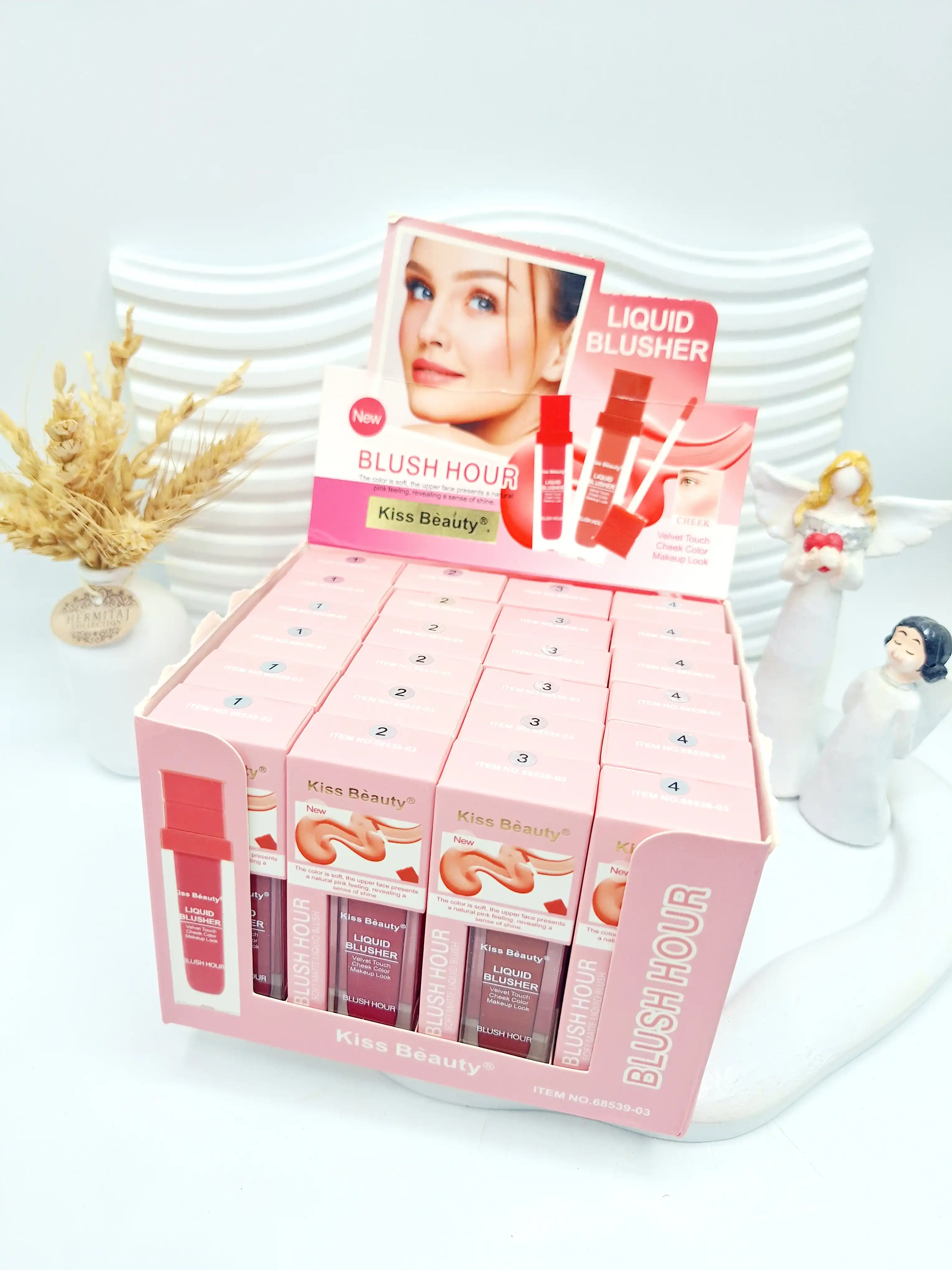 رژ گونه مایع شیشه ای برند کیس بیوتی کد 68539