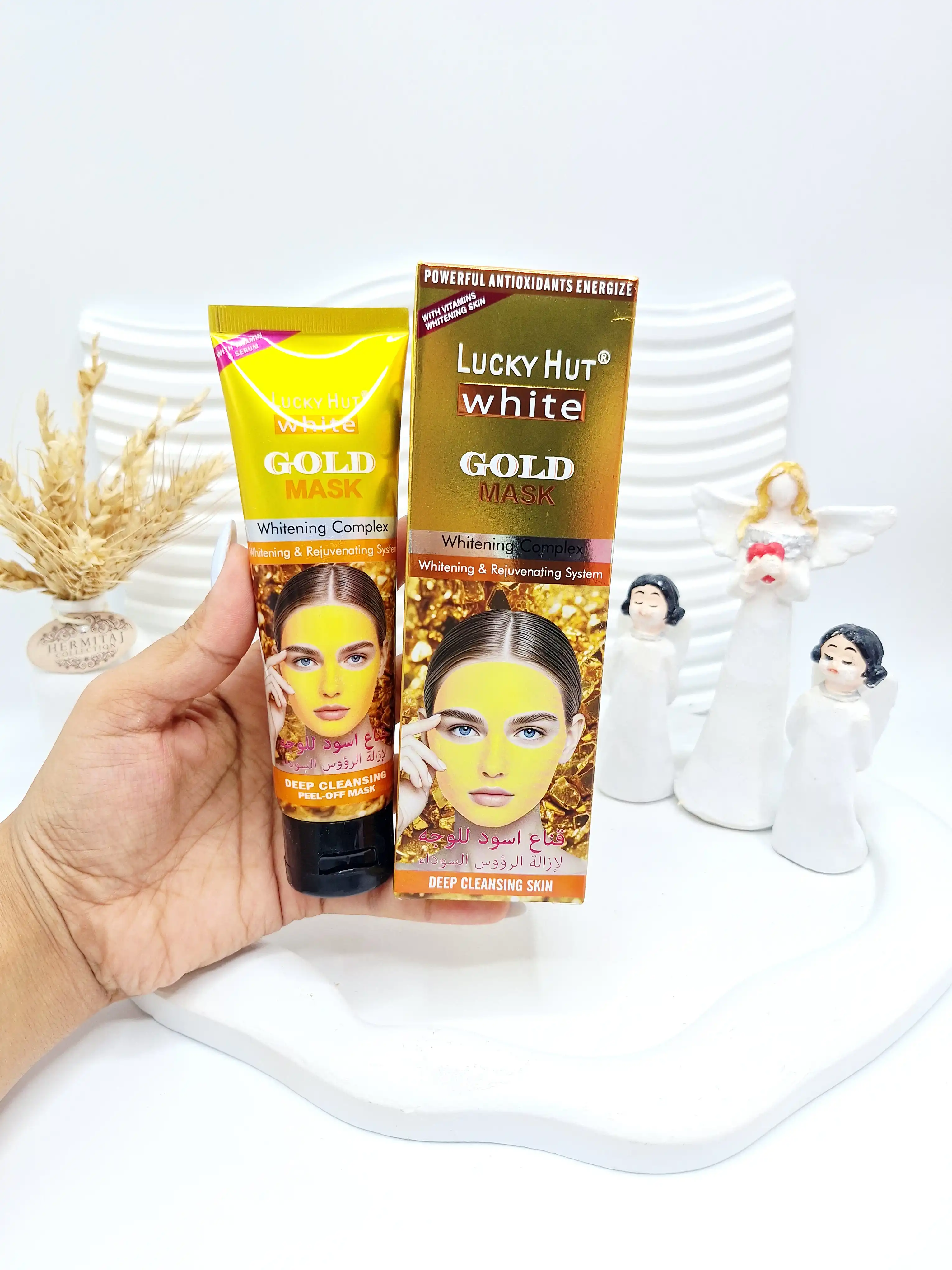 ماسک تیوپی پیل آف طلا برند LUCKY HUT کد ۲۷۸۰